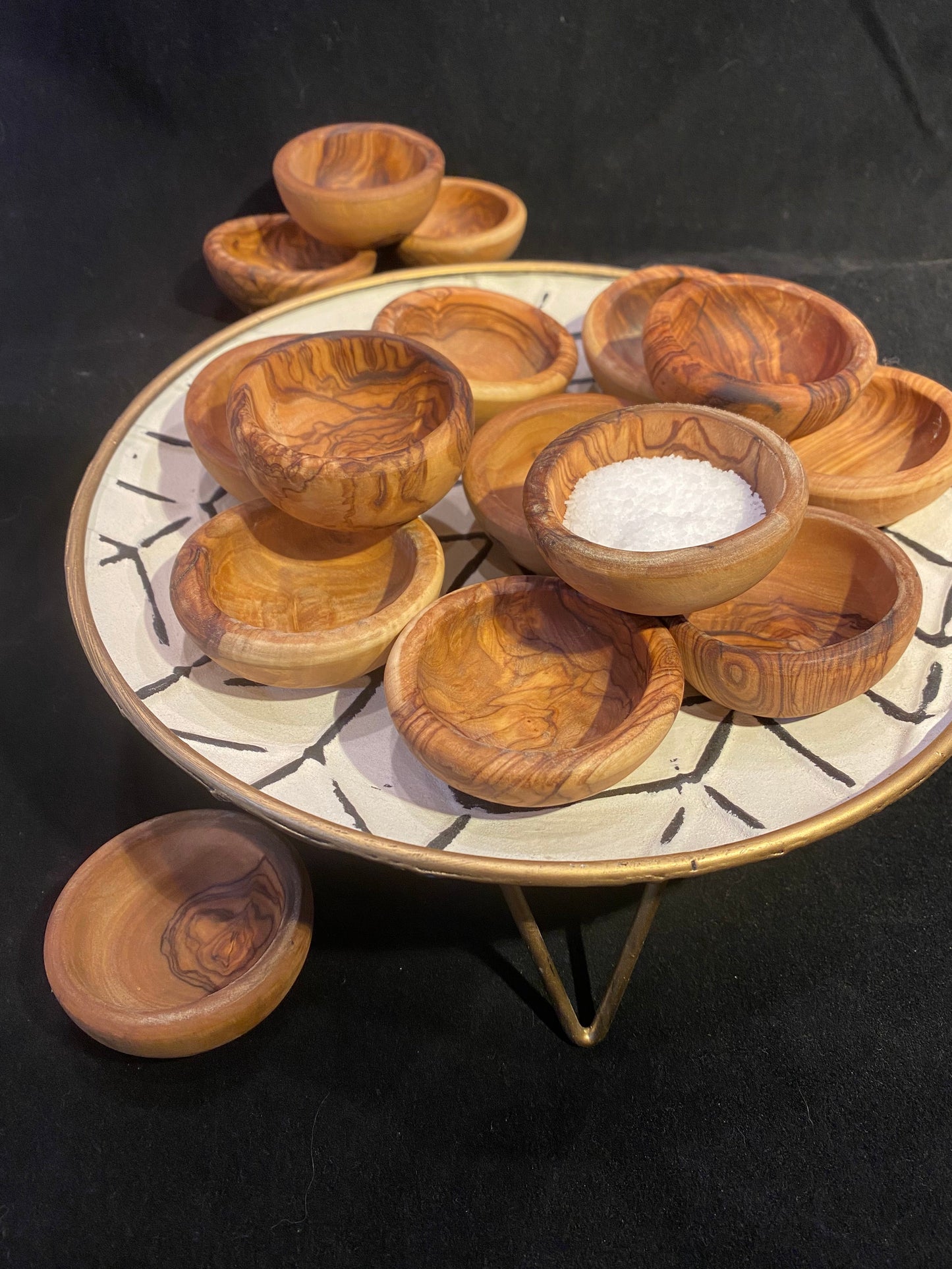 Olive Wood Pinch Bowl