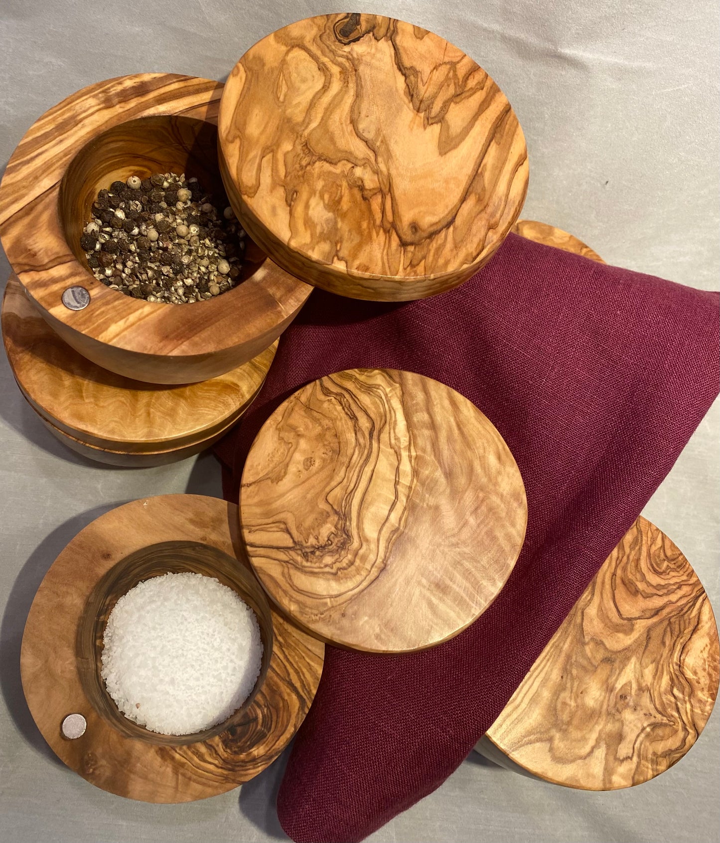 Olive Wood Salt Cellar