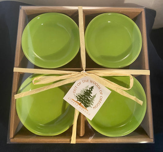 Dipping Dish set of Four Lime Green