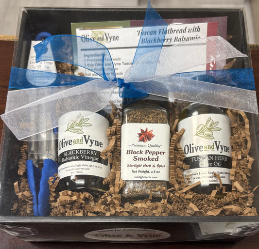 Flatbread w/Recipe Box        8 x 8