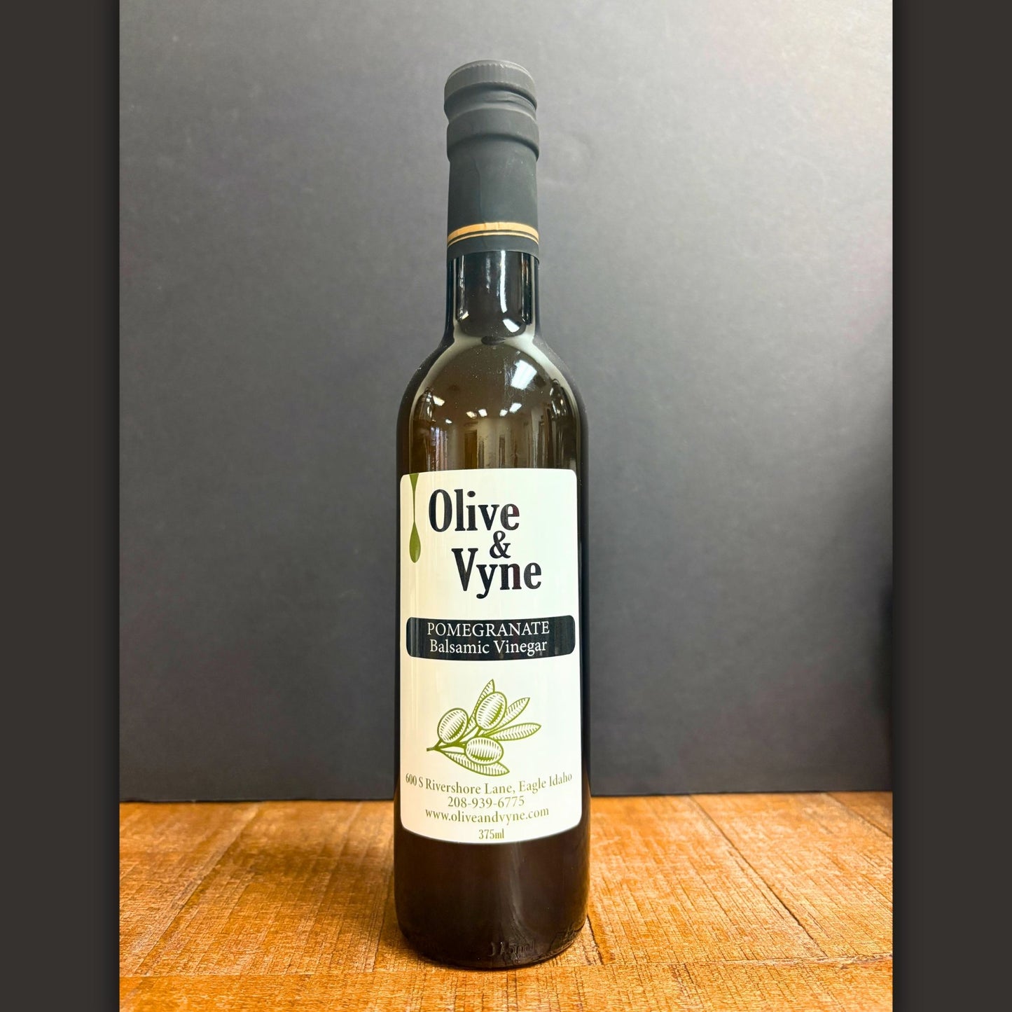 Pomegranate White Balsamic 375ml bottle