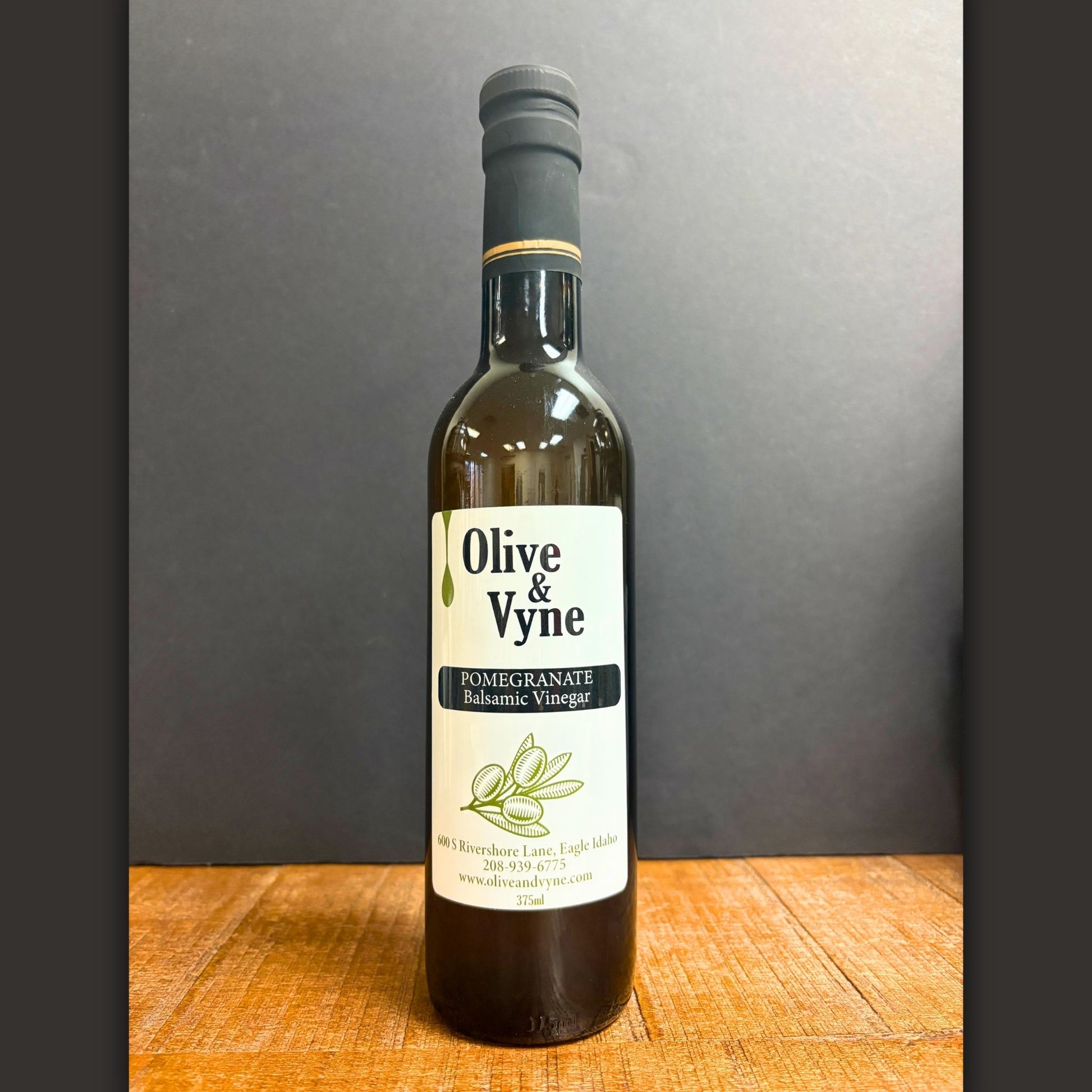 Pomegranate White Balsamic 375ml bottle